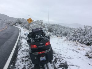 10 mins later the mountain road was closed